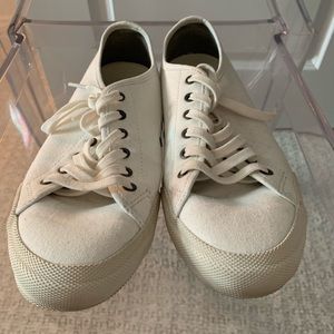 SeaVees White Canvas Sneakers